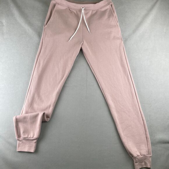 American Apparel Sweatpants Mens M Mauve Flex Fleece Joggers Cuffed Pockets Rare - Picture 1 of 10